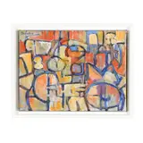 Abstraction Orange by Ron Demetro, Oil on canvas, sold Feb 2026