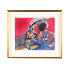 Couchant by Milorad Bata Mihailović, Oil on canvas, sold Feb 2026