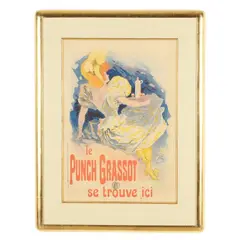 Le Punch Grassot, Se Trouve Ici by Jules Chéret, Lithograph in colors, sold Feb 2026