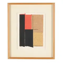 La Tierra by Rafael Canogar, Etching and collage on paper, sold Feb 2026