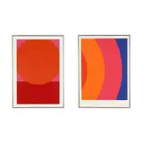 Rouge - Mauve / Austral No. 1 (Two Works) by Jo Delahaut, Each a serigraph in colors, sold Feb 2026