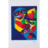 Sans titre - 1971 by Karel Appel, Lithographie en couleurs sur papier vélin, toutes marges, sold Mar 2020