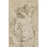 Saint Sébastien by Armand Point, Plume et encre brune, sold Feb 2020