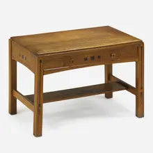 Ebon-oak Library Table by Limbert, sold May 2017