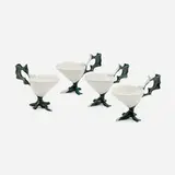 Cups, set of four by Antonia Campi, c. 1951, glazed ceramic, sold Mar 2023