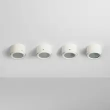 Ceiling lamps model 3055/12, set of four by Gino Sarfatti, 1962, enameled steel, glass, sold Mar 2023