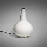 OMAI illuminated vase by Max Ingrand, c. 1954, opaline glass, brass, sold Mar 2023