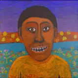 Untitled by Claude Utley, Acrylic on Canvas-10.5x10.5'' (SMALL), sold Nov 2022