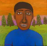 Untitled by Claude Utley, Acrylic on Canvas-10.5x10.5'' (SMALL), sold Nov 2022