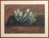 Untitled by Tova Berlinski, circa 1991, pastel drawing on paper, sold Aug 2023