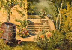 Bygone Vintage by Davinia Hitchcock, oil on board, sold Aug 2023