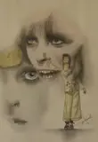 Coloured by Danny Hannah, pencil, offered Jul 2023