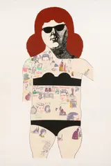 Untitled by Peter Blake, pencil, offered Jul 2025
