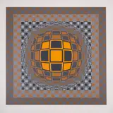 Zeng by Victor Vasarely, Screenprint in colours, sold Nov 2024