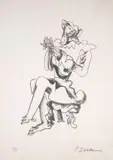 Figure with Guitar by Ossip Zadkine, Lithograph, sold Nov 2024