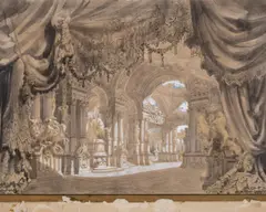 Manner of by Bibiena Family, ink, sold Nov 2024