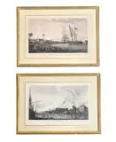 The royal dockyard at woolwich by Robert Dodd, Engraving, a pair, sold Nov 2024