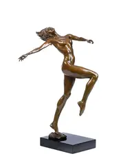 Elation by Gwen Marcus, 1991, Bronze with gold patina, sold Nov 2024