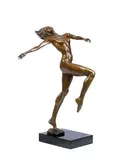 Elation by Gwen Marcus, 1991, Bronze with gold patina, sold Nov 2024