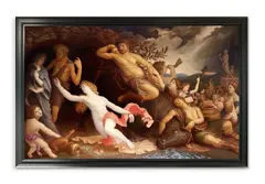 The assassination of dirce by Kalin Thomas, Oil on panel, sold Oct 2024