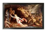The assassination of dirce by Kalin Thomas, Oil on panel, sold Oct 2024