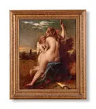 Venus disarming cupid by William Etty, Oil on panel, sold Oct 2024