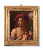 Called il guercino (italian 1591-1666), young david by Giovanni Francesco Barbieri il Guercino, Oil on canvas, sold Oct 2024