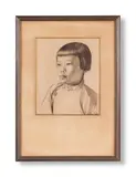 Untitled by Constance Louise Fidler, Pencil and wash, sold Oct 2024