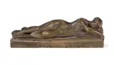 Sleeping nymph by Joseph Gott, Terracotta, sold Oct 2024