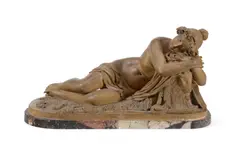 Sleeping bacchante by Joseph Gott, bronze, sold Oct 2024