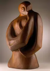 Female figure by Peter King, Carved elm, offered Oct 2024