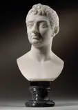 A white marble portrait bust of count nikolai demidov by Adamo Tadolini, sculpture, sold Oct 2024