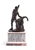 After the antique- a bronze figural group of arria and paetus by Luigi Valadier, BRONZE, offered Oct 2024