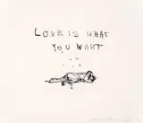Love is What You Want by Tracey Emin, Etching, sold Oct 2024