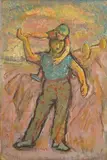 Harvest by Ruth Collet, oil on board, sold Jan 2025