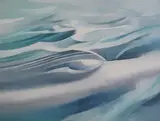 Sastrugi Number 1, Antarctica by David Smith, 1977, oil on canvas, sold Jan 2025