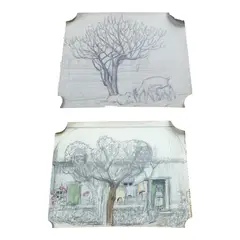 Untitled by Adrian Allinson, pencil, sold Jan 2025