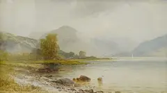 Buttermere by Emil Krause, watercolour, sold Jan 2025