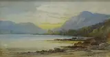 Loch Etive by Emil Krause, watercolour, sold Jan 2025