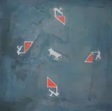 Cabinet painting II by Riduan Tomkins, oil on canvas, sold Jan 2025
