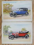 Vintage cars by Charles Thomas Howard, pencil, sold Jan 2025