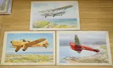 Vintage Aircraft by Charles Thomas Howard, watercolor, sold Jan 2025