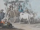 A scene of revelry by Saverio (Xavier) della Gatta, 1815, watercolour, sold Jan 2025