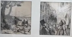 Mounted and framed as one by Honoré Daumier, print (other), offered Jan 2025