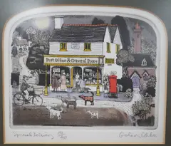 Special Delivery by Graham Clarke, etching, sold Jan 2025