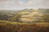 Northfield, Over the Downs by David Dipnall, oil on canvas, sold Jan 2025