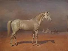 The Arab Stallion by James William Cole, 1893, oil on canvas, sold Jan 2025
