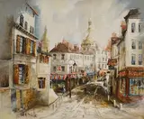 Montmartre by Ben Maile, oil on canvas, sold Jan 2025