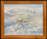 2 of the few by Frederick T. Searle, oil on board, sold Jul 2025