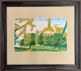 Autumn Park by Neil Masterman, 1996, acrylic on board, sold Jul 2025